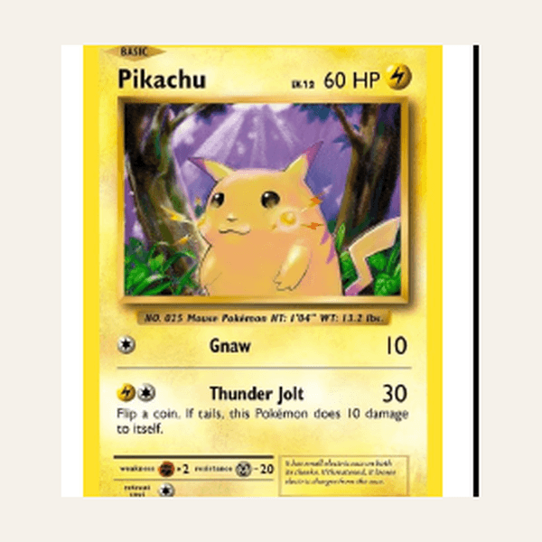Pikachu Vintage Card Rug