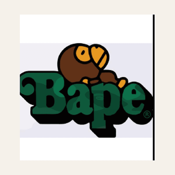 BAPE Logo Green Rug